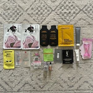 15 Hair and Skin Sample Pack with K-Beauty items
